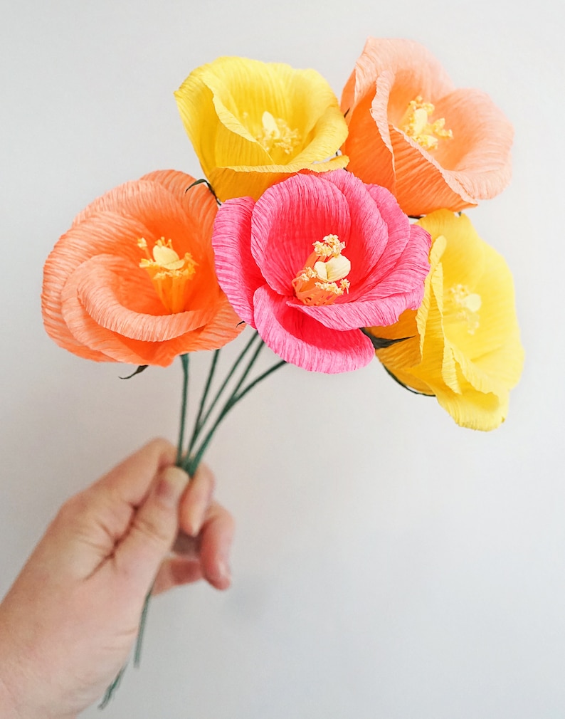 Lisianthus: Handmade Crepe Paper Flower image 3