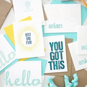 SUBSCRIPTION: 622's Monthly Letterpress Card Club image 6