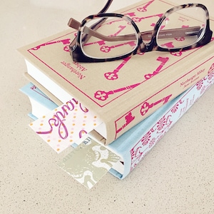 Set of 10 letterpress bookmarks