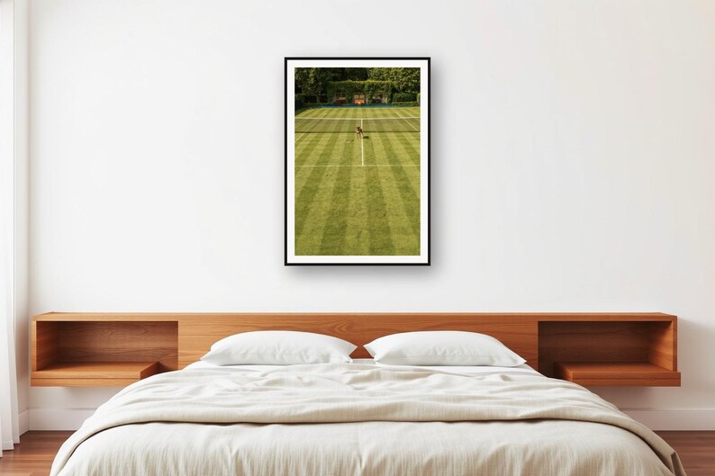 Boxer Dog Tennis Court Print | Vintage Estate Photography | Preppy Home Decor (Digital Download) image 2
