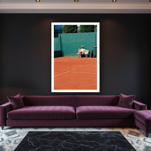 Doberman Wall Art art print framed in a luxury living room