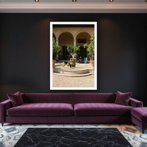 German Shepherd Wall Art art print framed in a luxury living room