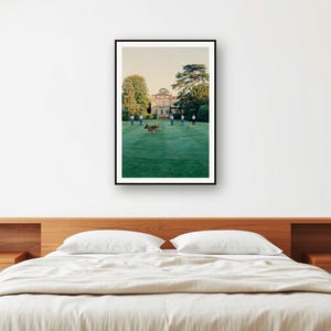 Dutch Shepherd Croquet Lawn Print | Vintage Estate Garden Photo (Digital Download) image 2