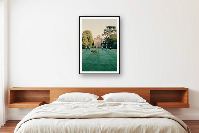 Dutch Shepherd Croquet Lawn Print | Vintage Estate Garden Photo (Digital Download) image 2
