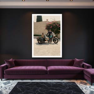 Belgian Malinois Wall Art art print framed in a luxury living room