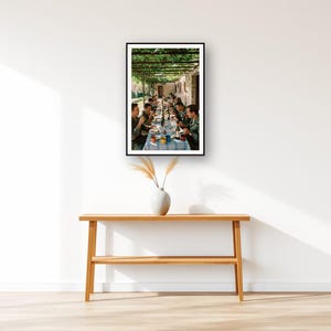 Military Wall Art art print displayed above an entry console table