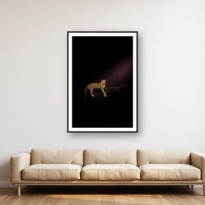 Leopard Wall Art | Brass Rimmed Animal Print (Digital Download) image 1