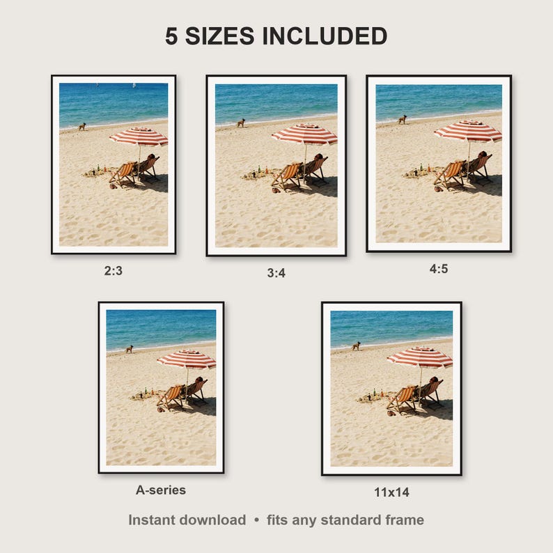 Belgian Malinois Wall Art print size chart - 5 ratios included: 2:3, 3:4, 4:5, 11x14, ISO A