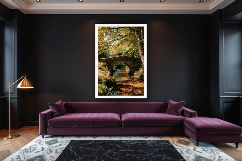 Bernese Mountain Dog Wall Art art print framed in a luxury living room