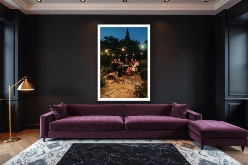 Military Dog Wall Art art print framed in a luxury living room