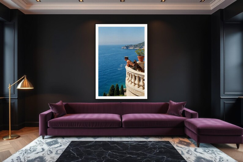 Military K9 Wall Art art print framed in a luxury living room