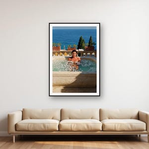 Vintage Villa Terrace Ice Bath Print | Cold Plunge Wellness Photo (Digital Download) image 1