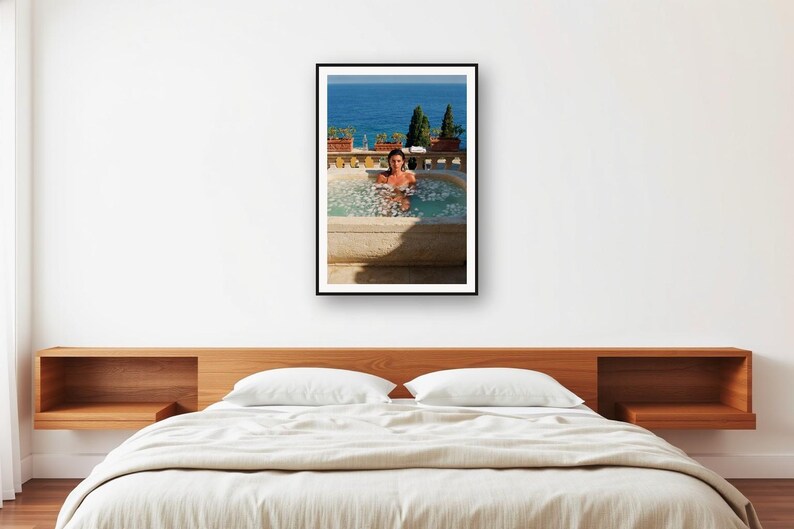 Vintage Villa Terrace Ice Bath Print | Cold Plunge Wellness Photo (Digital Download) image 2