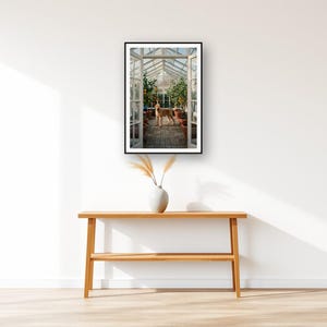 Rhodesian Ridgeback Wall Art art print displayed above an entry console table
