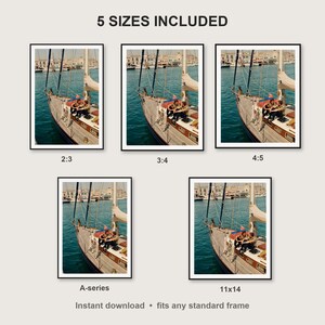 German Shepherd Wall Art print size chart - 5 ratios included: 2:3, 3:4, 4:5, 11x14, ISO A