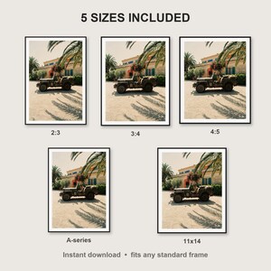 German Shepherd Wall Art print size chart - 5 ratios included: 2:3, 3:4, 4:5, 11x14, ISO A