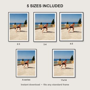 Kettlebell Wall Art print size chart - 5 ratios included: 2:3, 3:4, 4:5, 11x14, ISO A