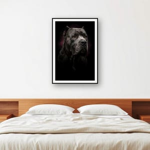 Cane Corso Portrait | Brass Light Dog Art (Digital Download) image 2