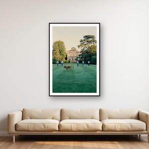 Dutch Shepherd Croquet Lawn Print | Vintage Estate Garden Photo (Digital Download) image 1