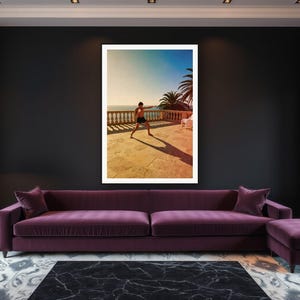 Boxing Wall Art art print framed in a luxury living room