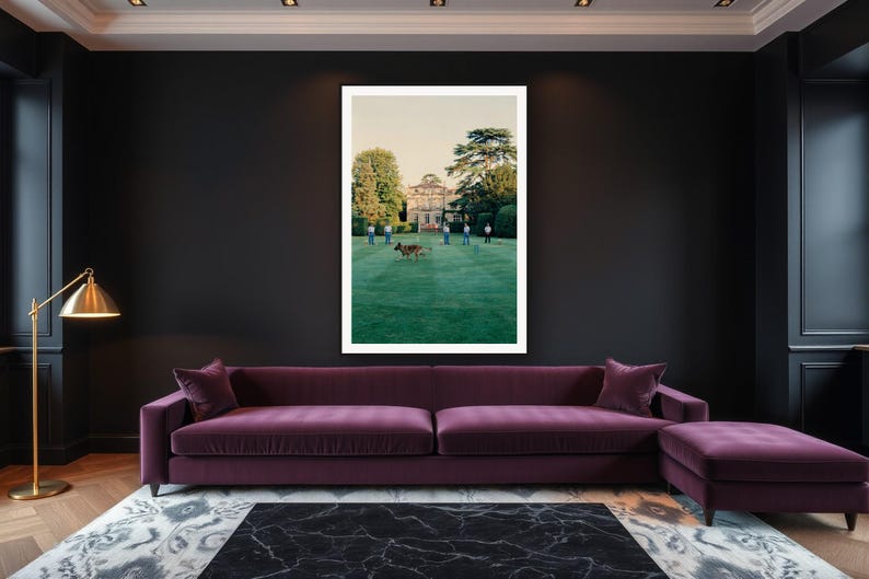 Dutch Shepherd Wall Art art print framed in a luxury living room