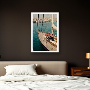 German Shepherd Wall Art art print framed in a dark luxury bedroom