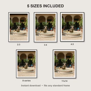 German Shepherd Wall Art print size chart - 5 ratios included: 2:3, 3:4, 4:5, 11x14, ISO A