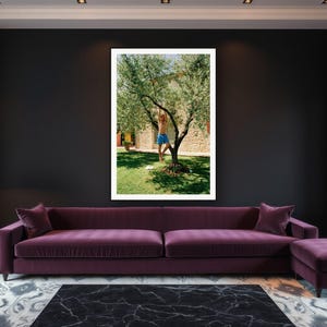 Pull Up Wall Art art print framed in a luxury living room