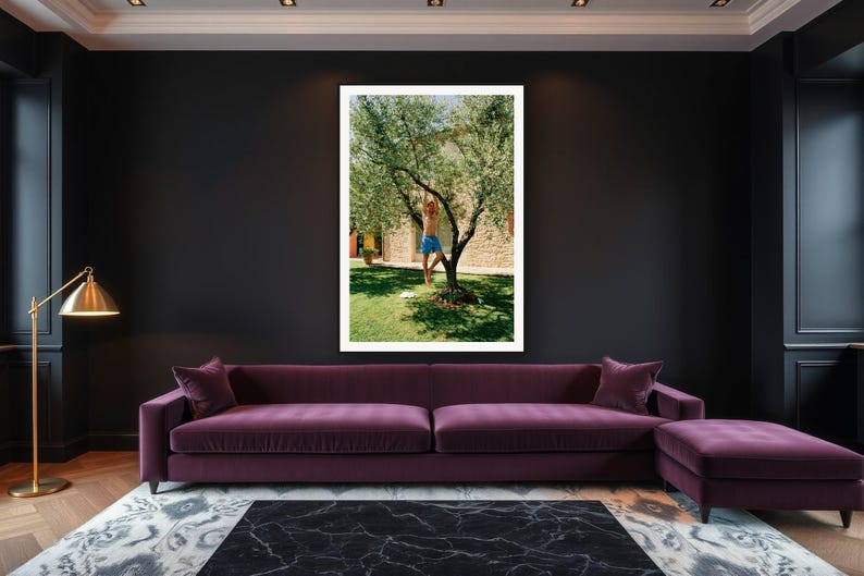 Pull Up Wall Art art print framed in a luxury living room