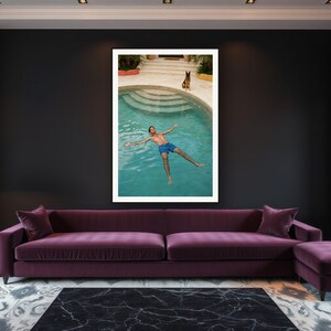 Military Dog Wall Art art print framed in a luxury living room