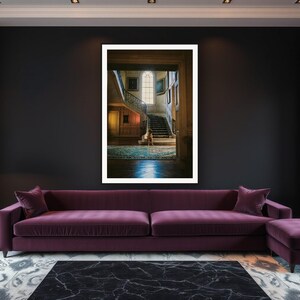 Great Dane Wall Art art print framed in a luxury living room