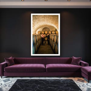 German Shepherd Wall Art art print framed in a luxury living room