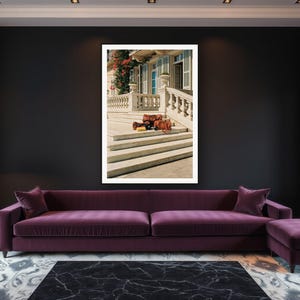Home Gym Wall Art art print framed in a luxury living room