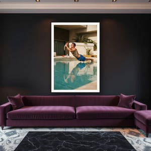 Push Up Wall Art art print framed in a luxury living room