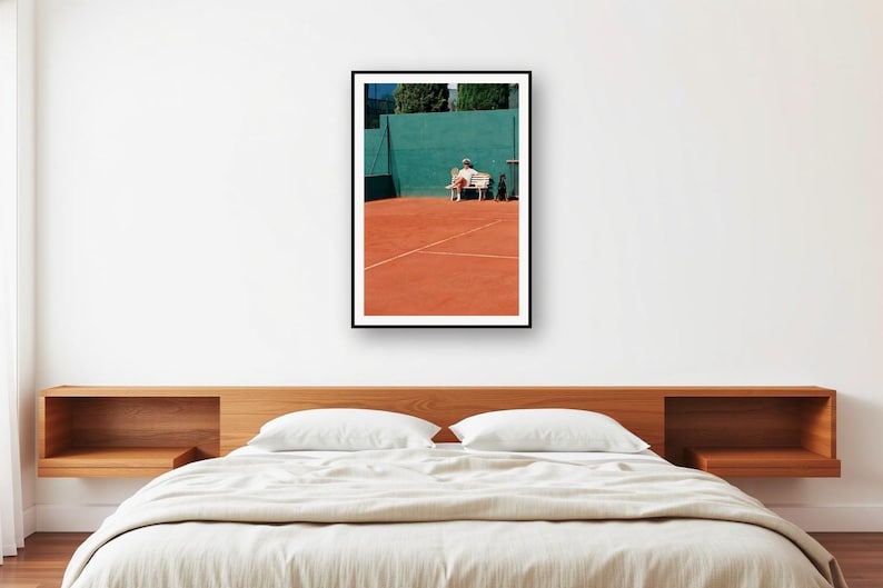 Doberman Tennis Print | Vintage Officer Courtside Photo (Digital Download) image 2
