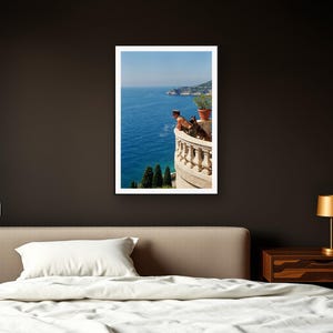 Military K9 Wall Art art print framed in a dark luxury bedroom
