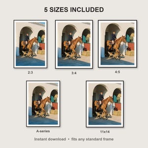 Dutch Shepherd Wall Art print size chart - 5 ratios included: 2:3, 3:4, 4:5, 11x14, ISO A