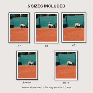 Doberman Wall Art print size chart - 5 ratios included: 2:3, 3:4, 4:5, 11x14, ISO A