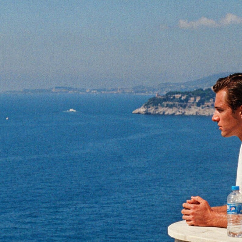 Vintage Riviera Villa Runner Photo | Mediterranean Balcony Fitness Art (Digital Download) image 4