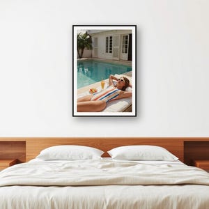 Poolside Villa Print | Retro Summer Fitness Recovery Photo (Digital Download) image 2