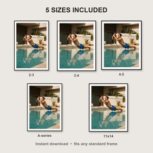 Push Up Wall Art print size chart - 5 ratios included: 2:3, 3:4, 4:5, 11x14, ISO A