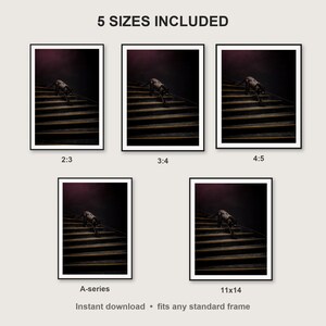 Black Panther Wall Art III print size chart - 5 ratios included: 2:3, 3:4, 4:5, 11x14, ISO A
