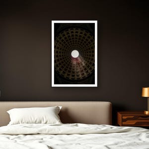 Dark Luxury Wall Art art print framed in a dark luxury bedroom