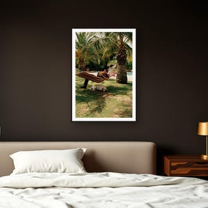 Labrador Wall Art art print framed in a dark luxury bedroom