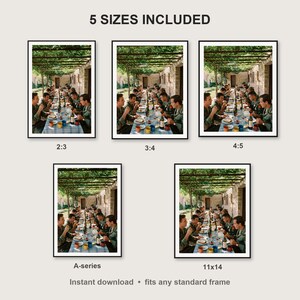 Military Wall Art print size chart - 5 ratios included: 2:3, 3:4, 4:5, 11x14, ISO A