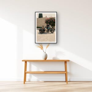 Belgian Malinois Wall Art art print displayed above an entry console table