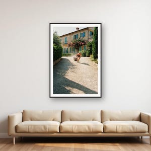 Sled Push Wall Art | Vintage Villa Drive Print | Retro Strength Conditioning Photo (Digital Download) image 1