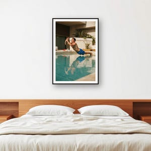 Vintage Poolside Fitness Print | Retro Villa Wall Art (Digital Download) image 2