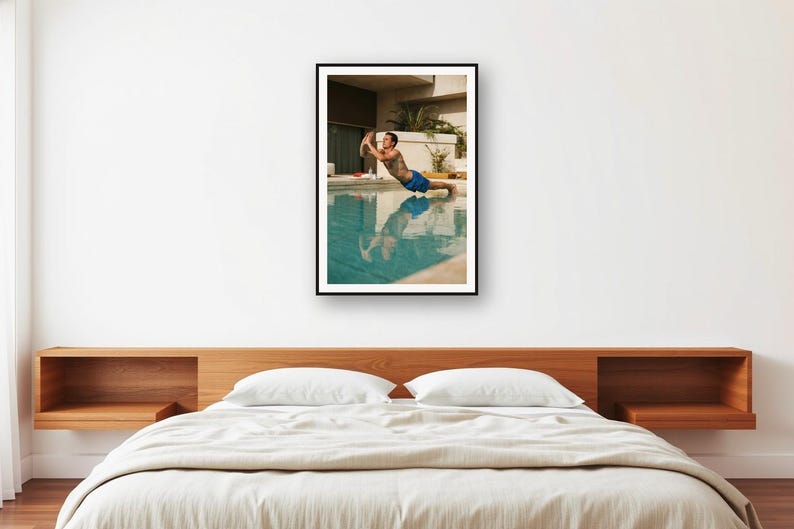 Vintage Poolside Fitness Print | Retro Villa Wall Art (Digital Download) image 2