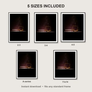 Alchemy Wall Art print size chart - 5 ratios included: 2:3, 3:4, 4:5, 11x14, ISO A